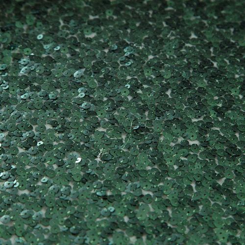 Пайетки на сетке 055-12707 бутылочный зеленый