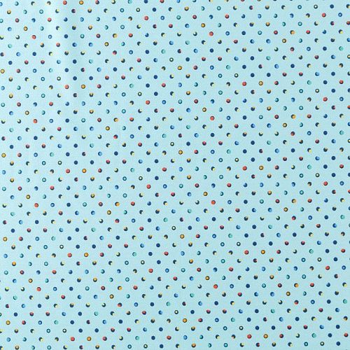 Ткань плательно-рубашечная 049-08408 светло-бирюзовый принтованный