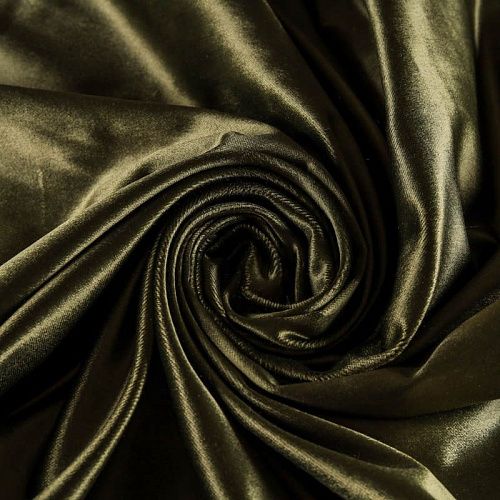 Бархат К22-095 хаки однотонный