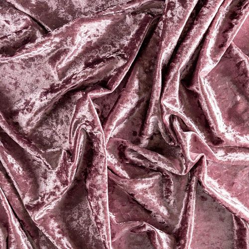 Бархат крэш К33-659 розовый антик однотонный