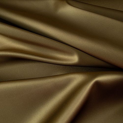 Сатин двойной 001-19880 золотистый хаки