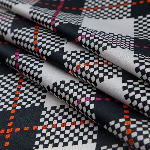 Джинс стрейч 015-15059 белый принтованный