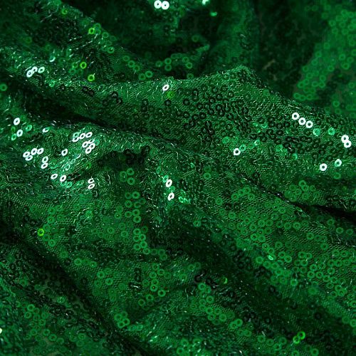 Пайетки на сетке 055-19017 зеленый