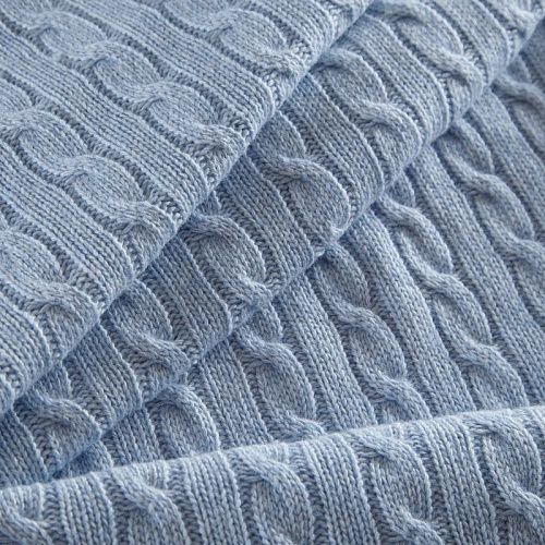 Трикотаж вязаный 056-16593 голубой