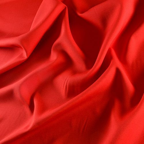 Креп двойной 026-11968 красный перец однотонный