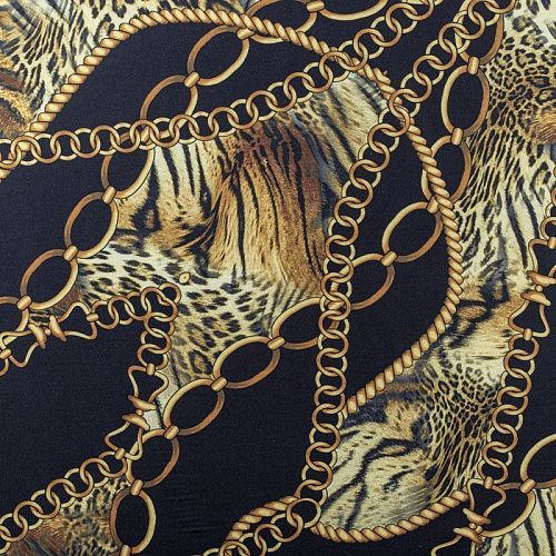 Вискоза "Лоренцо" 036-01528 черный принтованный