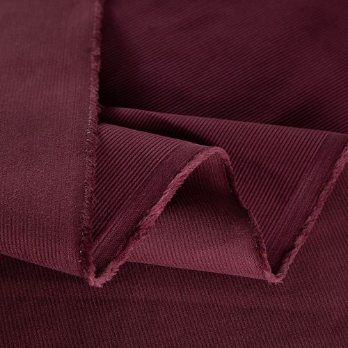 Вельвет стрейч 008-20778 бургунди однотонный