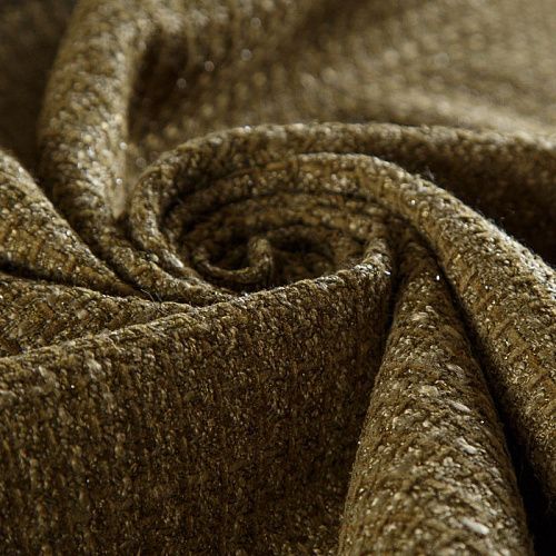 Твид шанель 052-15563 оливковый хаки однотонный