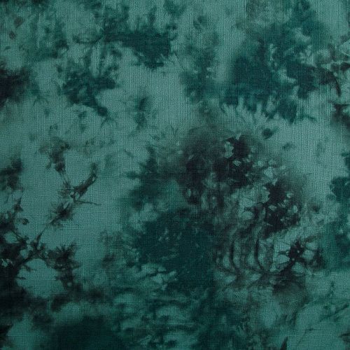 Лен искусственный 035-17439 зеленый принтованный