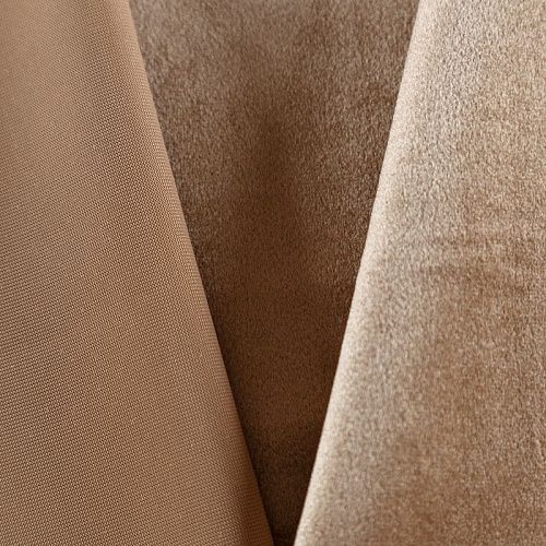 Ткань микровелюр 09-02-08937 шелковисто-коричневый однотонный