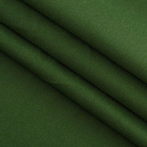 Лен-вискоза 035-13095 лесной зеленый однотонный