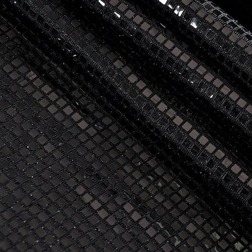 Трикотаж с пайетками 056-11077 черный