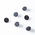 Пуговица на ножке 20 мм пластик 494824 черный
