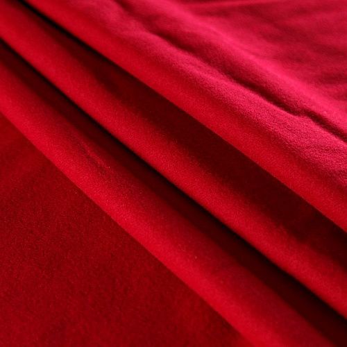 Ткань пальтовая 040-05151 рубиновый однотонный