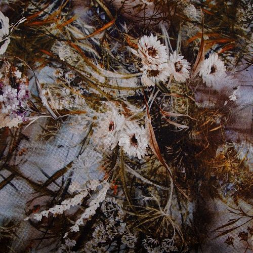 Трикотаж пике Dior 056-16339 серый принтованный