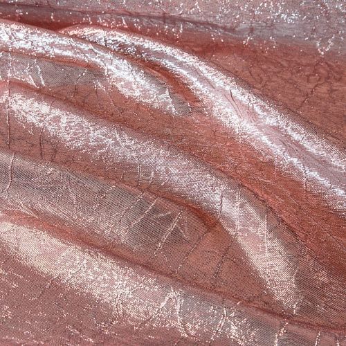 Парча крэш 041-13604 персиково-розовый