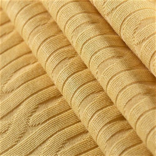 Трикотаж 056-10479 светло-желтый однотонный