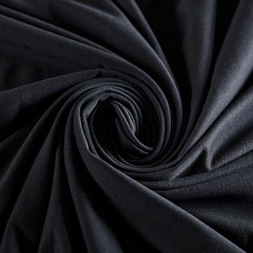 Трикотаж 056-06538 черный однотонный