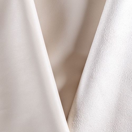 Экокожа на замше 070-10231 молочный однотонный