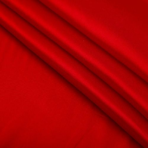 Ткань подкладочная стрейч 045-20124 красный однотонный