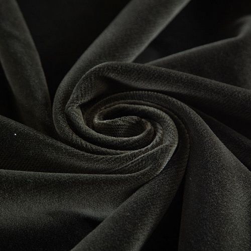 Бархат хлопковый 002-16771 зеленовато-серый