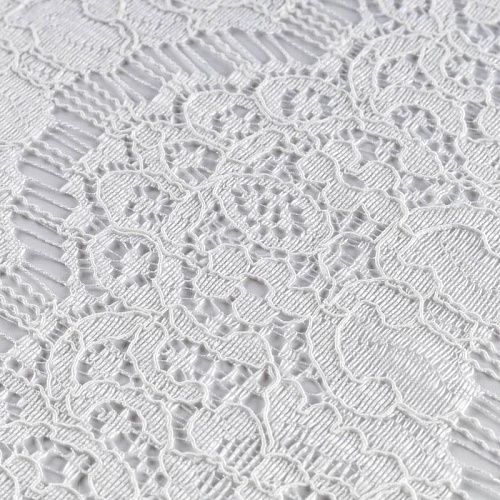 Гипюр К33-676 белый однотонный