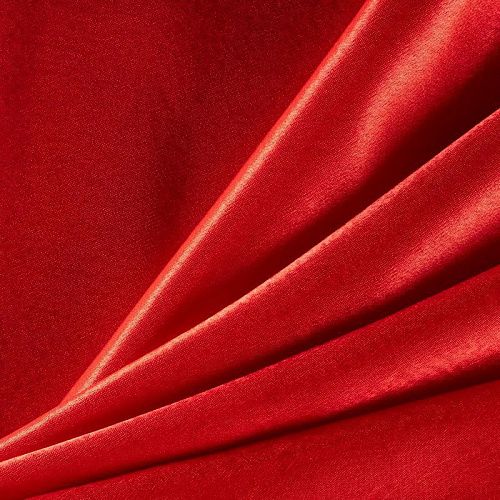 Креп-сатин К33-923 красный однотонный