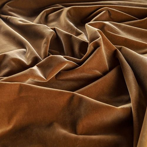 Бархат К26-282 кэмел однотонный