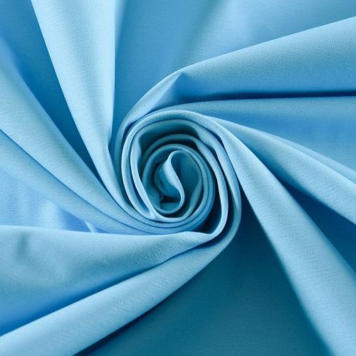 Коттон 063-12161 голубой однотонный