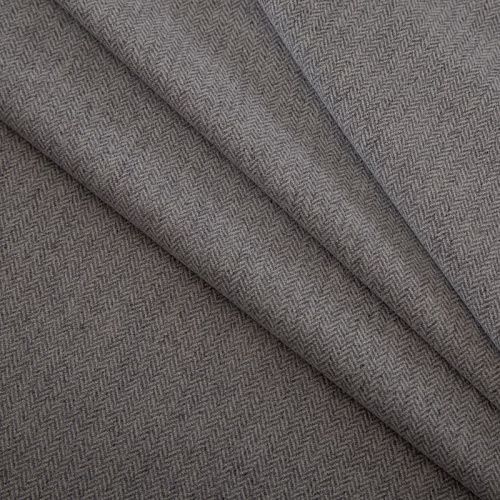 Шерсть костюмная 066-17233 светло-серый "елочка"