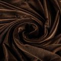 Бархат К17-042 темно-коричневый однотонный