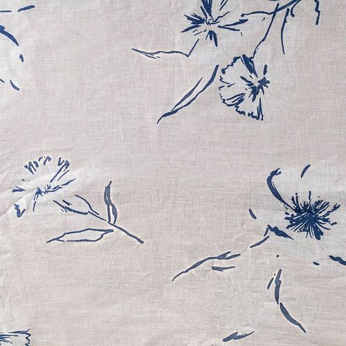 Лен натуральный К36-110 экрю принтованный