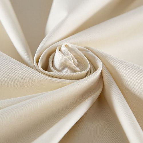 Коттон стрейч 063-19883 экрю однотонный