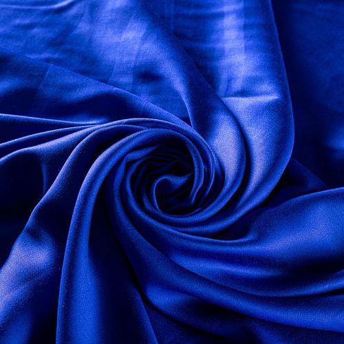 Шелк-штапель 069-01703 col.9 сапфировый синий однотонный