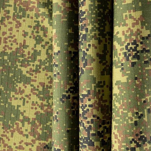 Коттон камуфлированный К37-001 зеленый принтованный