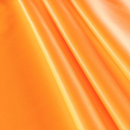 Атлас ватуссо К01-811 неоновый оранжевый однотонный