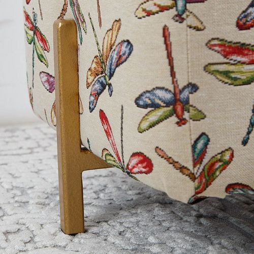 Пуф квадратный 43х43 см H 48 см  гобелен "Стрекозы" 521335