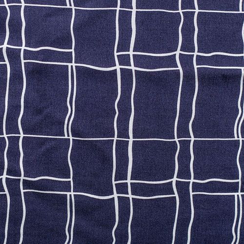 Штапель 069-01589 col.3 темно-синий принтованный