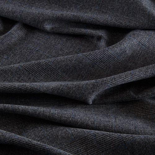 Ткань костюмная стрейч 025-17234 серый клетка