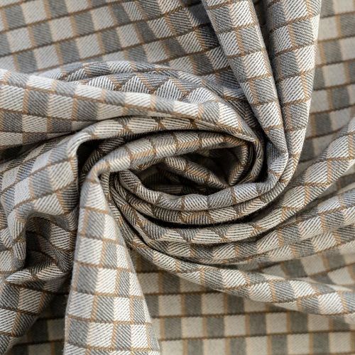 Ткань костюмная К33-129 серый принтованный