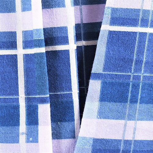 Фланель 060-11028 синий принтованный