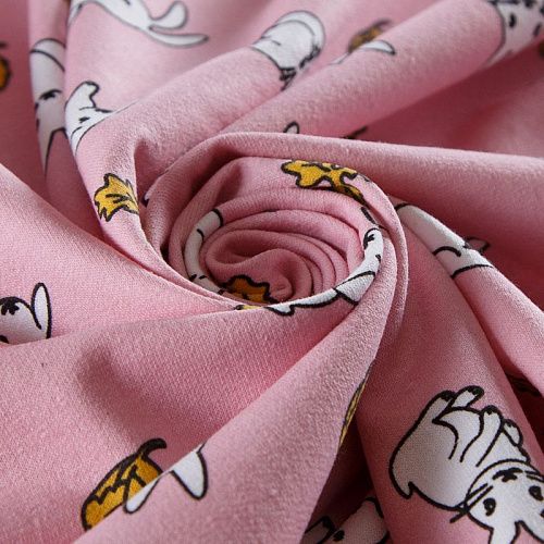 Футер 2-х нитка 062-14508 розовый принтованный