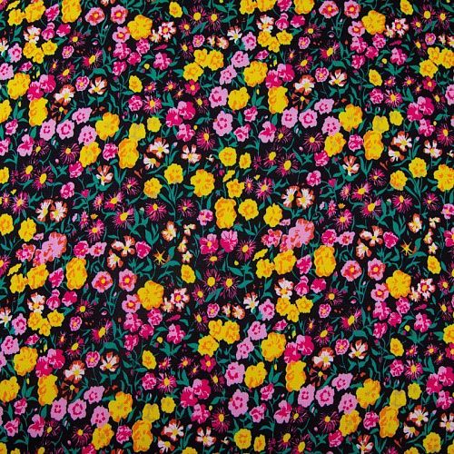 Трикотаж 056-19928 черный принтованный