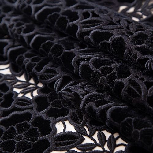 Бархат-макраме 002-19609 черный