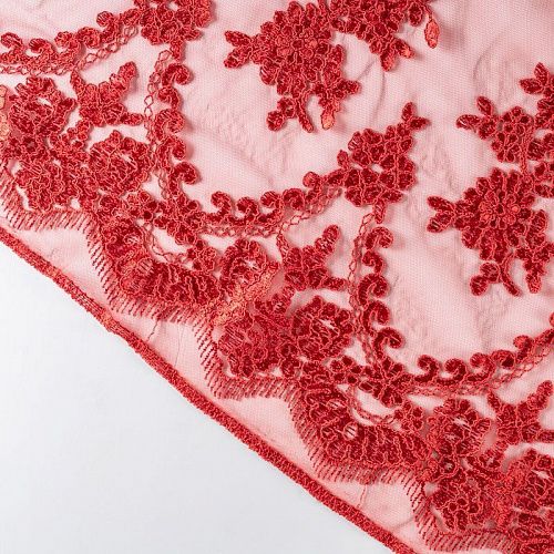 Гипюр К12-173 китайский красный