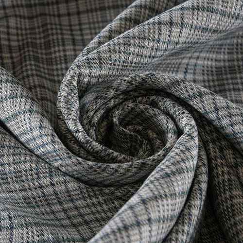 Ткань костюмная 025-11850 серый клетка