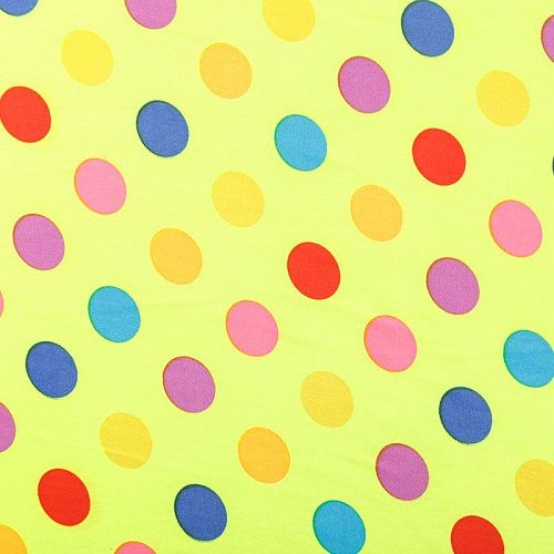 Шифон К33-057 неоновый желтый принтованный