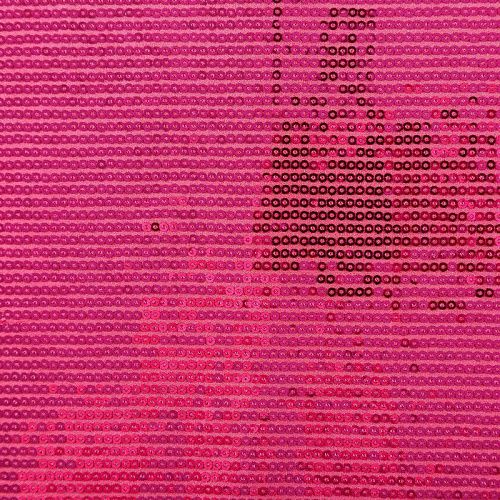 Ткань с пайетками 055-03019 розовый однотонный