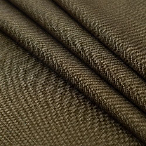 Лен натуральный 035-19890 хаки однотонный