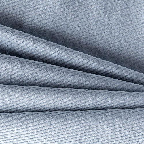 Вельвет К29-590 голубой однотонный